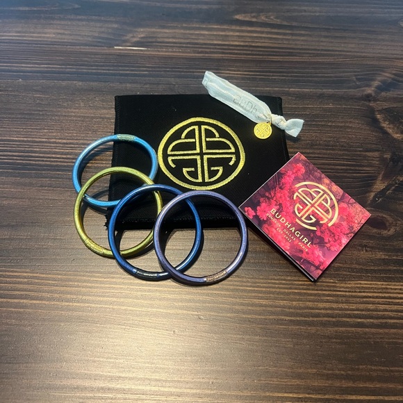 New! BudhaGirl Multi Color All Weather Bangles Bracelets Medium - Picture 10 of 15